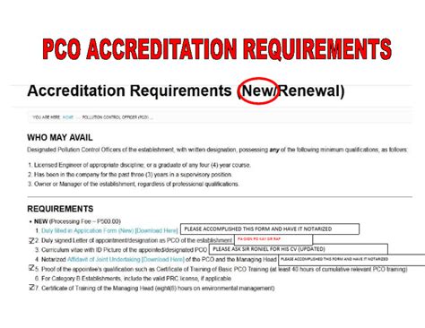 pco accreditation requirements region 4a|FAQs .